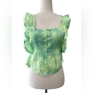 Aritzia La Boheme Wilfred Tye Dye Top